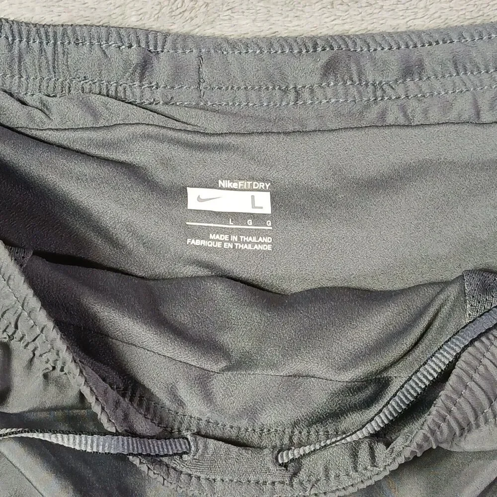 Nike Mens Large L Gray Brief Lined Shorts Gym Training Athletic 255988 Gorpcore